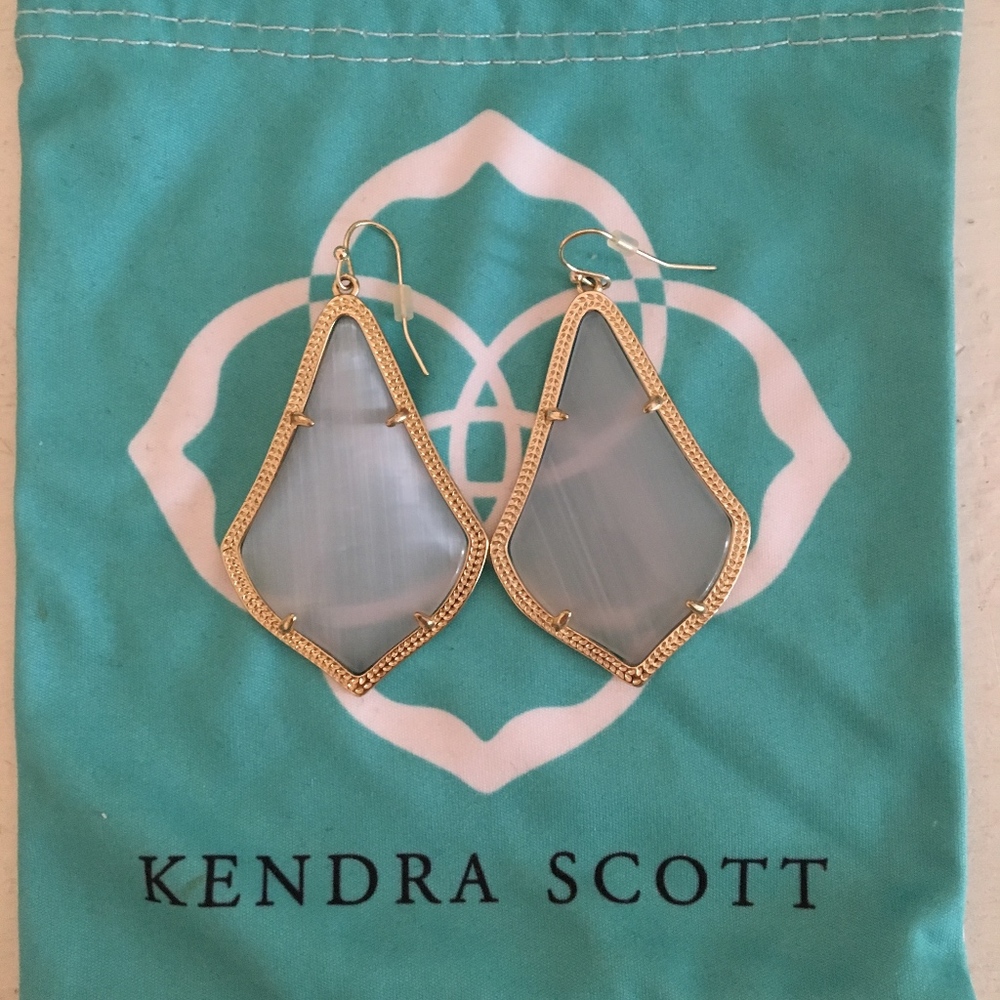 Kendra Scott Alex Earrings in Slate NWOT